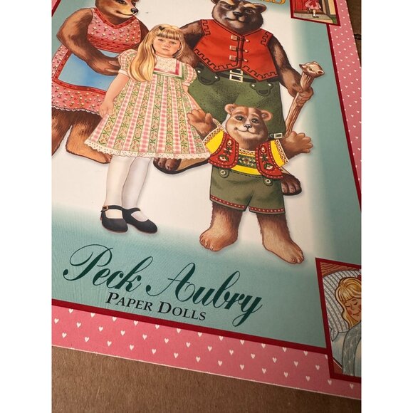 Goldilocks & The Three Bears Paper Dolls Peck Aubry 1997 9 Dolls  Book - Picture 3 of 7